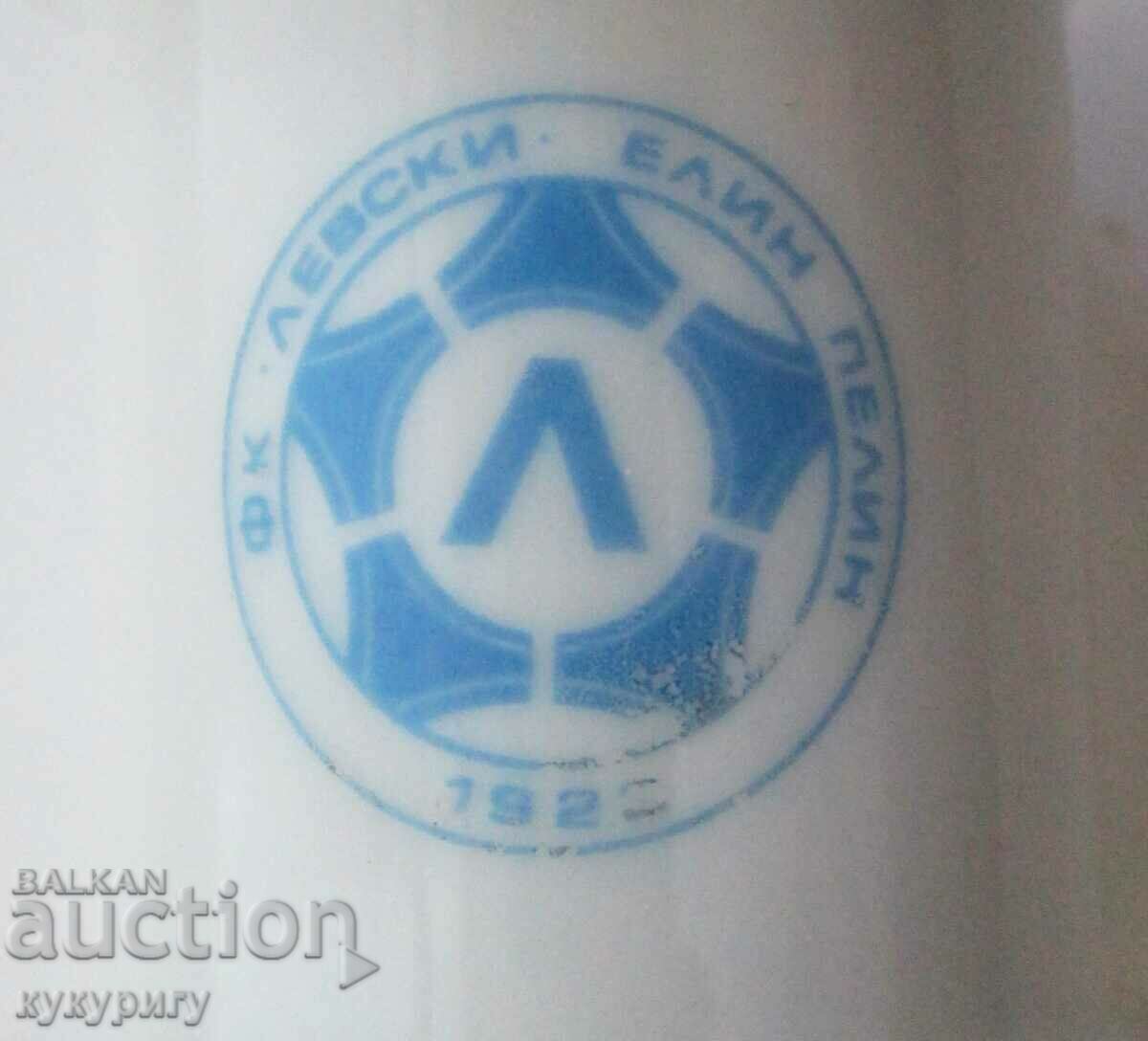 Auction Old small porcelain vase FC Levski Elin Pelin football Auction Old small porcelain vase FC Levski Elin Pelin football