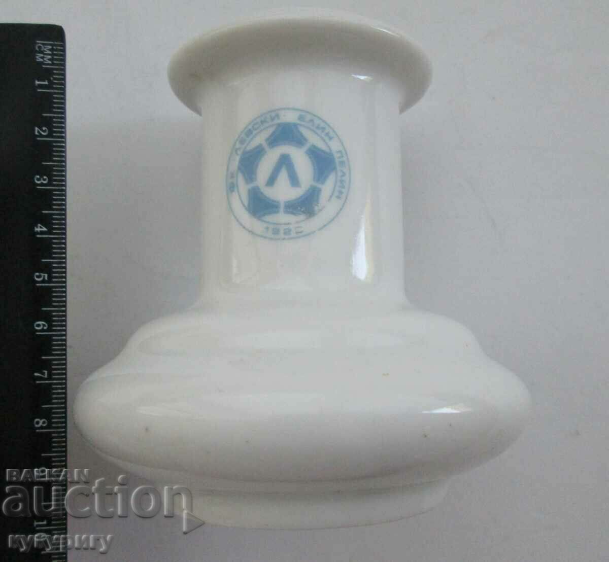 Old small porcelain vase FC Levski Elin Pelin football - 5 Old small porcelain vase FC Levski Elin Pelin football - 5