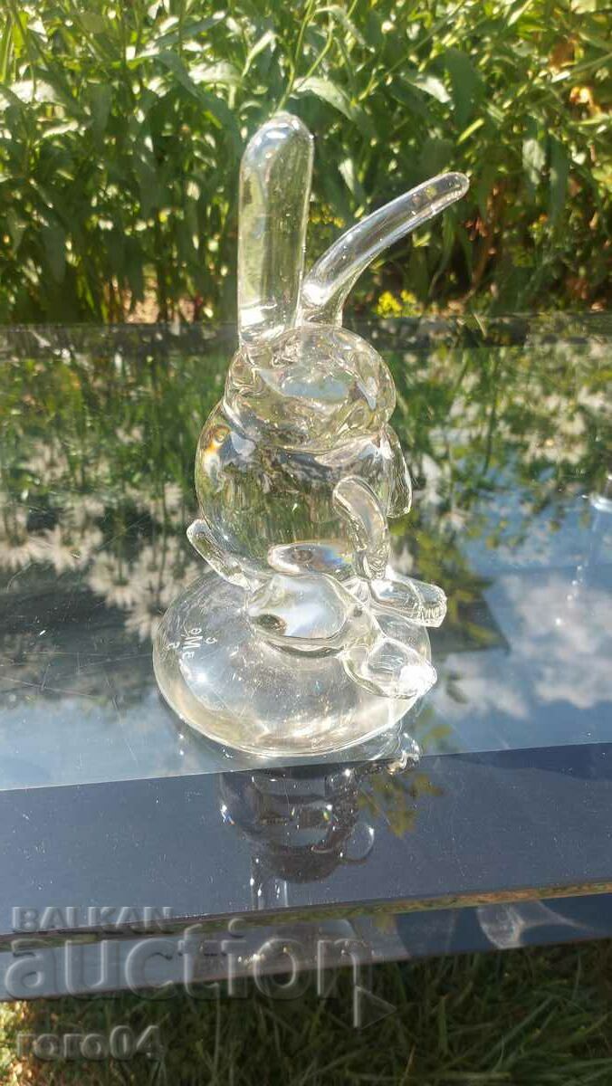 Auction BUNNY - SCULPTURE - GLASS - MARKING Auction BUNNY - SCULPTURE - GLASS - MARKING