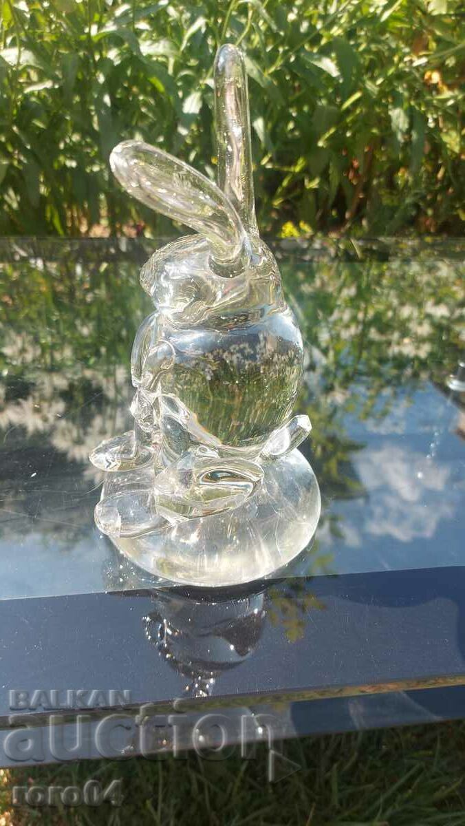 BUNNY - SCULPTURE - GLASS - MARKING - 5 BUNNY - SCULPTURE - GLASS - MARKING - 5