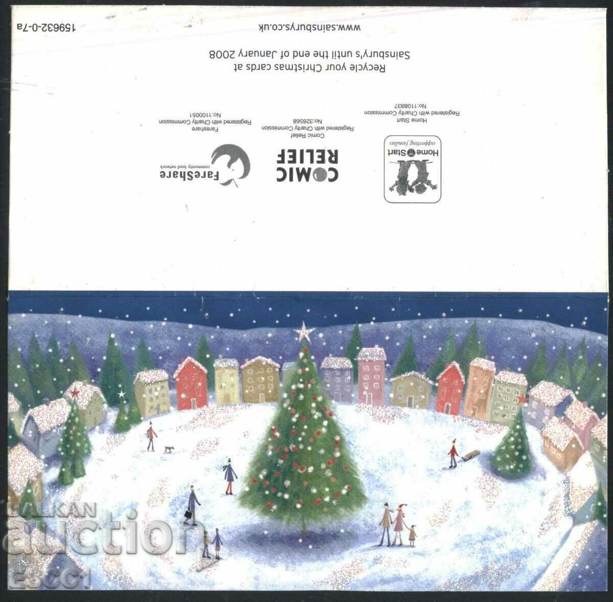 Auction Merry Christmas 2008 greeting card from Great Britain Auction Merry Christmas 2008 greeting card from Great Britain