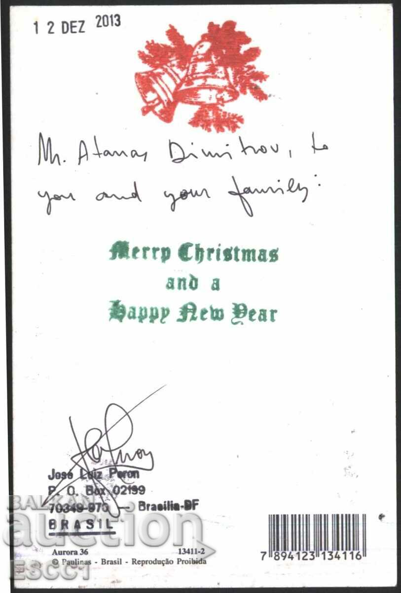 Поздравителна картичка Коледа и Нова година 2014 Бразилия с цена 2.00 лв. | € 1.02 Поздравителна картичка Коледа и Нова година 2014 Бразилия с цена 2.00 лв. | € 1.02