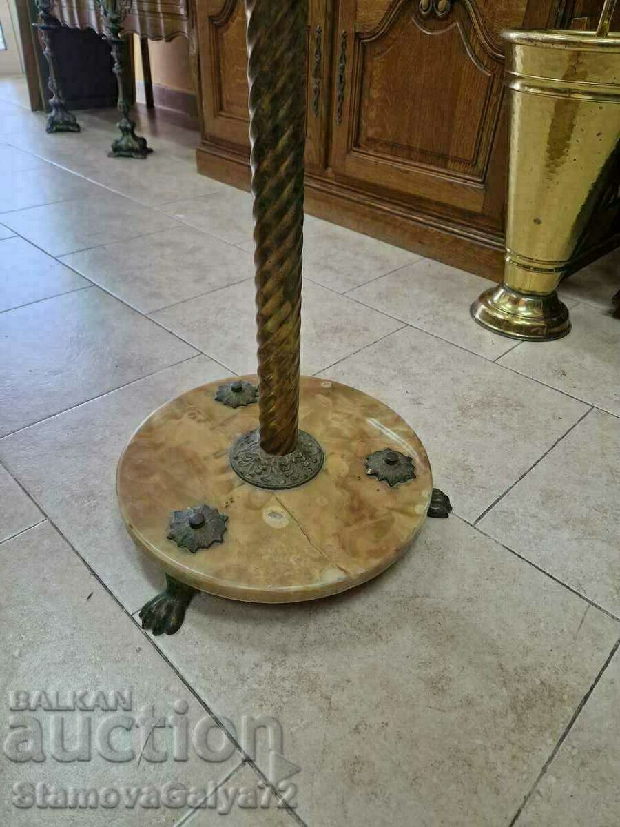 Delivery of Antique French bronze and marble coat hanger Delivery of Antique French bronze and marble coat hanger