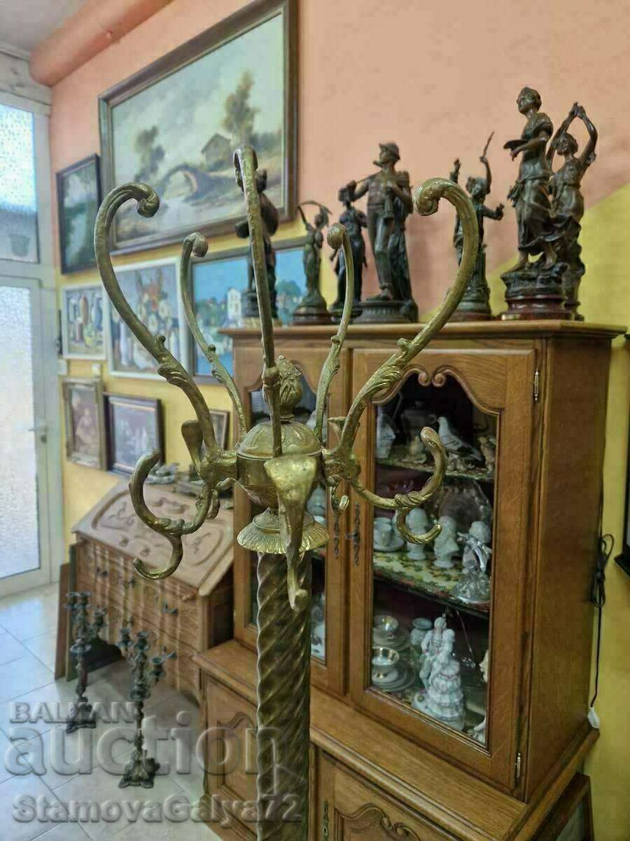 Antique French bronze and marble coat hanger - 7 Antique French bronze and marble coat hanger - 7