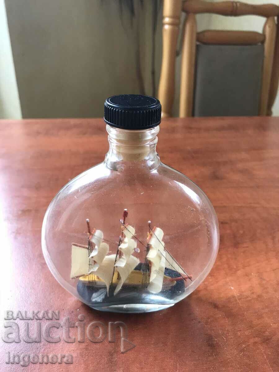 BOTTLE BOTTLE WITH A SHIP MOUNTED IN IT - 6 BOTTLE BOTTLE WITH A SHIP MOUNTED IN IT - 6