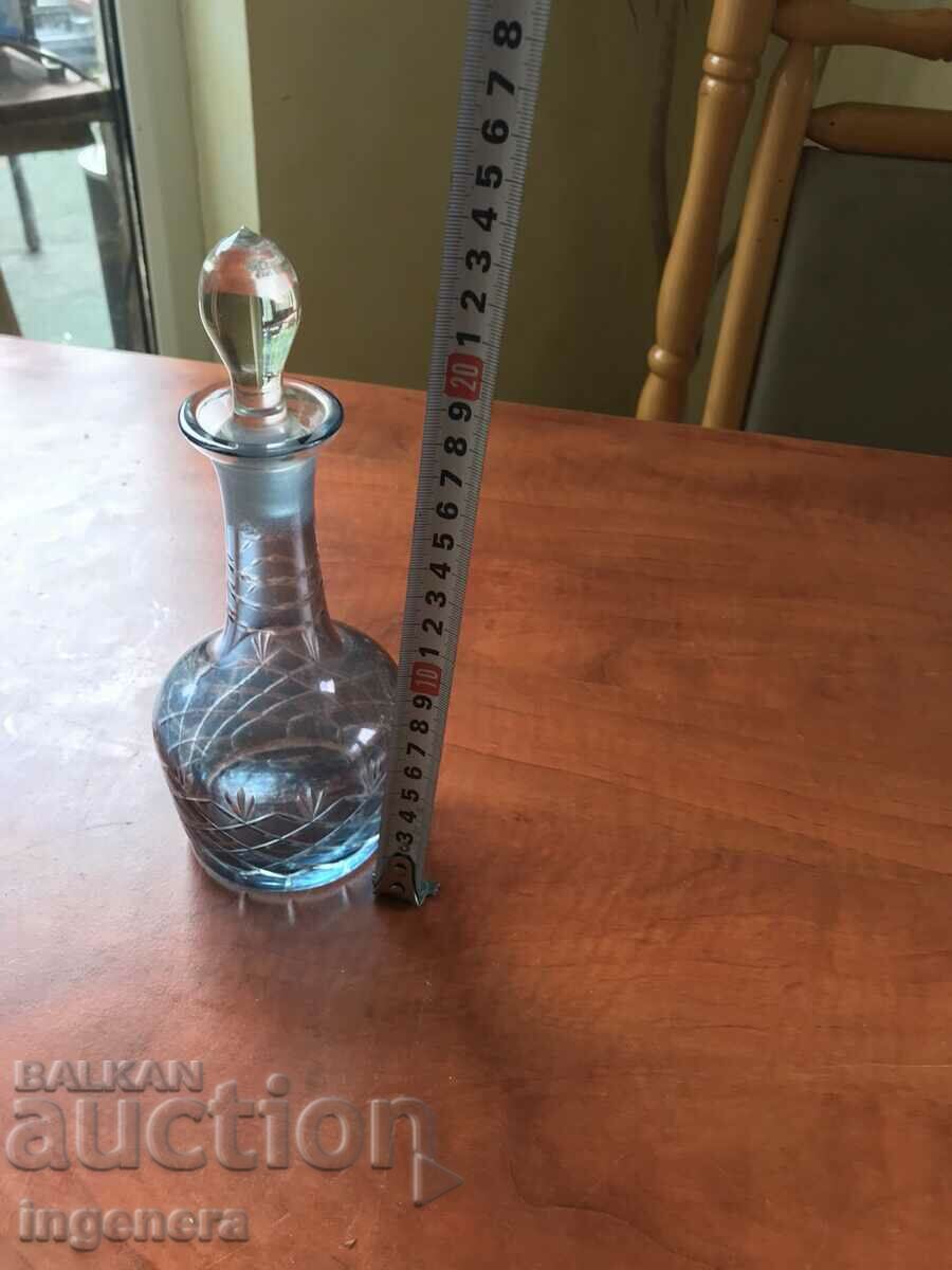 Auction JACKET GLASS BOTTLE ENGRAVED COLOR-400 ML. Auction JACKET GLASS BOTTLE ENGRAVED COLOR-400 ML.