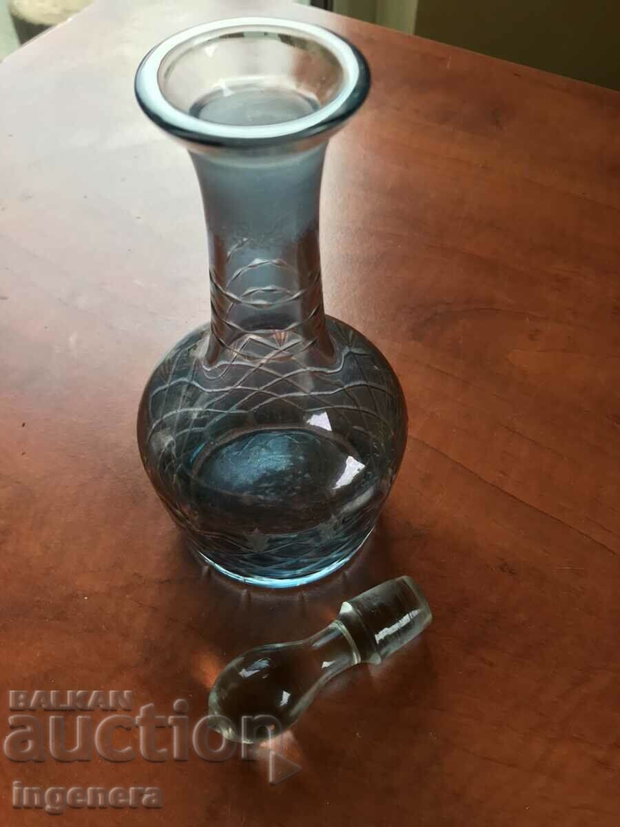 JACKET GLASS BOTTLE ENGRAVED COLOR-400 ML. - 5 JACKET GLASS BOTTLE ENGRAVED COLOR-400 ML. - 5