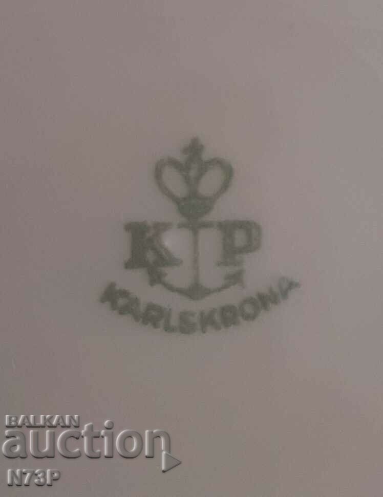 OLD PORCELAIN PLATE. COLLECTION. KARLSKRONA. SWEDEN. - 5 OLD PORCELAIN PLATE. COLLECTION. KARLSKRONA. SWEDEN. - 5