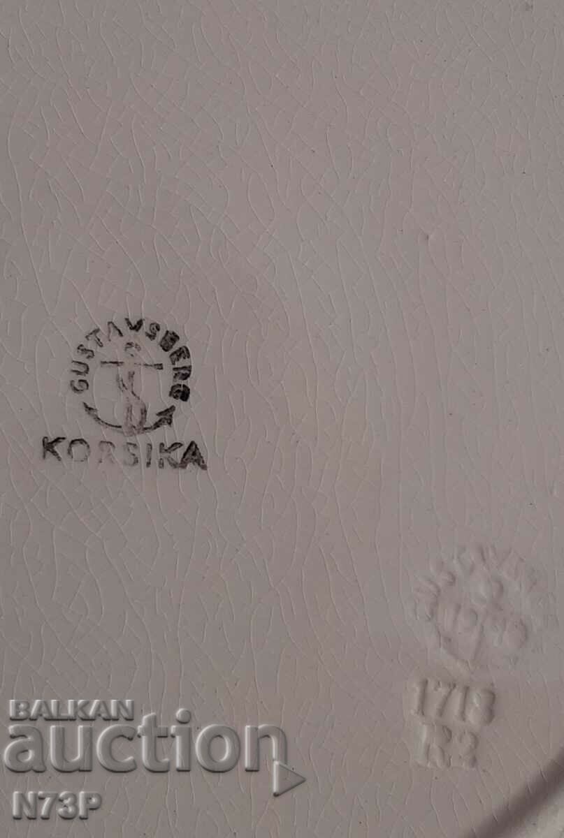 OLD PORCELAIN PLATE. COLLECTION. ..GUSTAVSBERG... - 5 OLD PORCELAIN PLATE. COLLECTION. ..GUSTAVSBERG... - 5