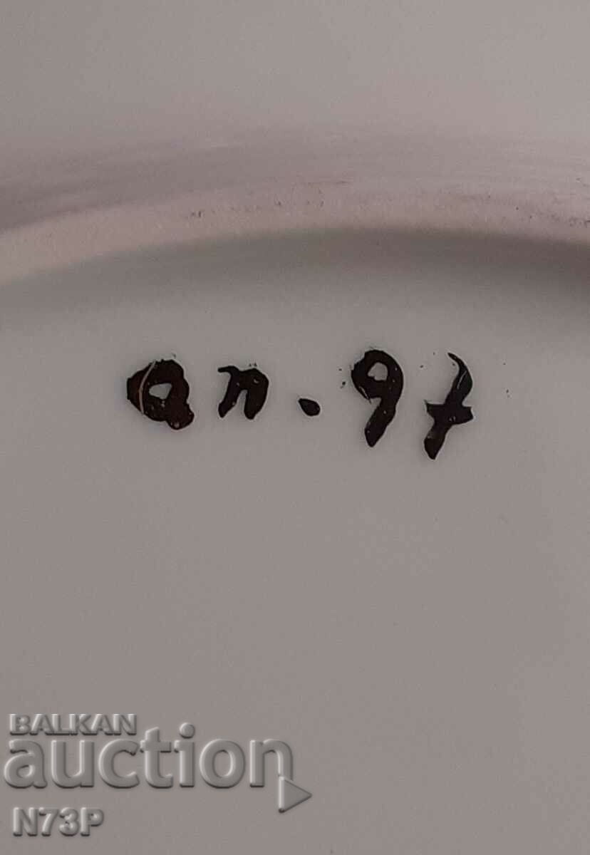 PLATĂ DE PORCELAN. COLECȚIE.PICTAT MÂNĂ. - 5