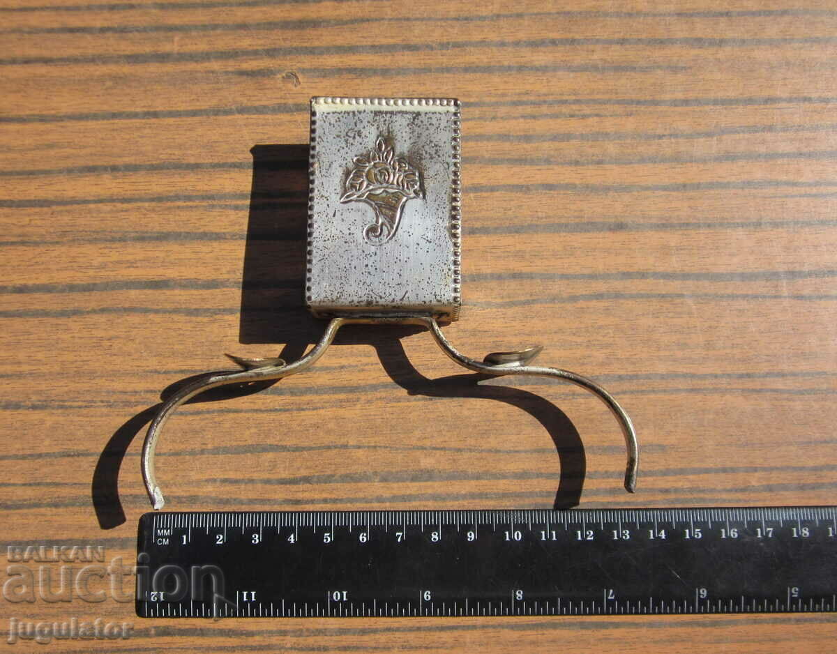 antique silver plated matchbox with ornaments - 5 antique silver plated matchbox with ornaments - 5