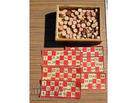RAFFLE, an old Bulgarian children's game in a wooden box