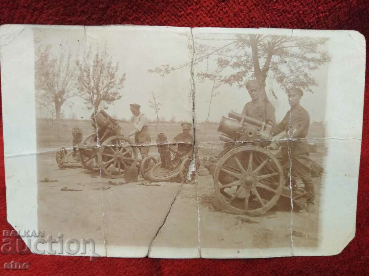 1923 ROYAL PHOTO - soldier, cannon