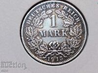 1915 D, GERMANY 1 MARK, SILVER, COIN, COINS