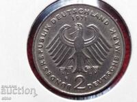 ГЕРМАНИЯ 2 МАРКИ 1971 F, монета, монети