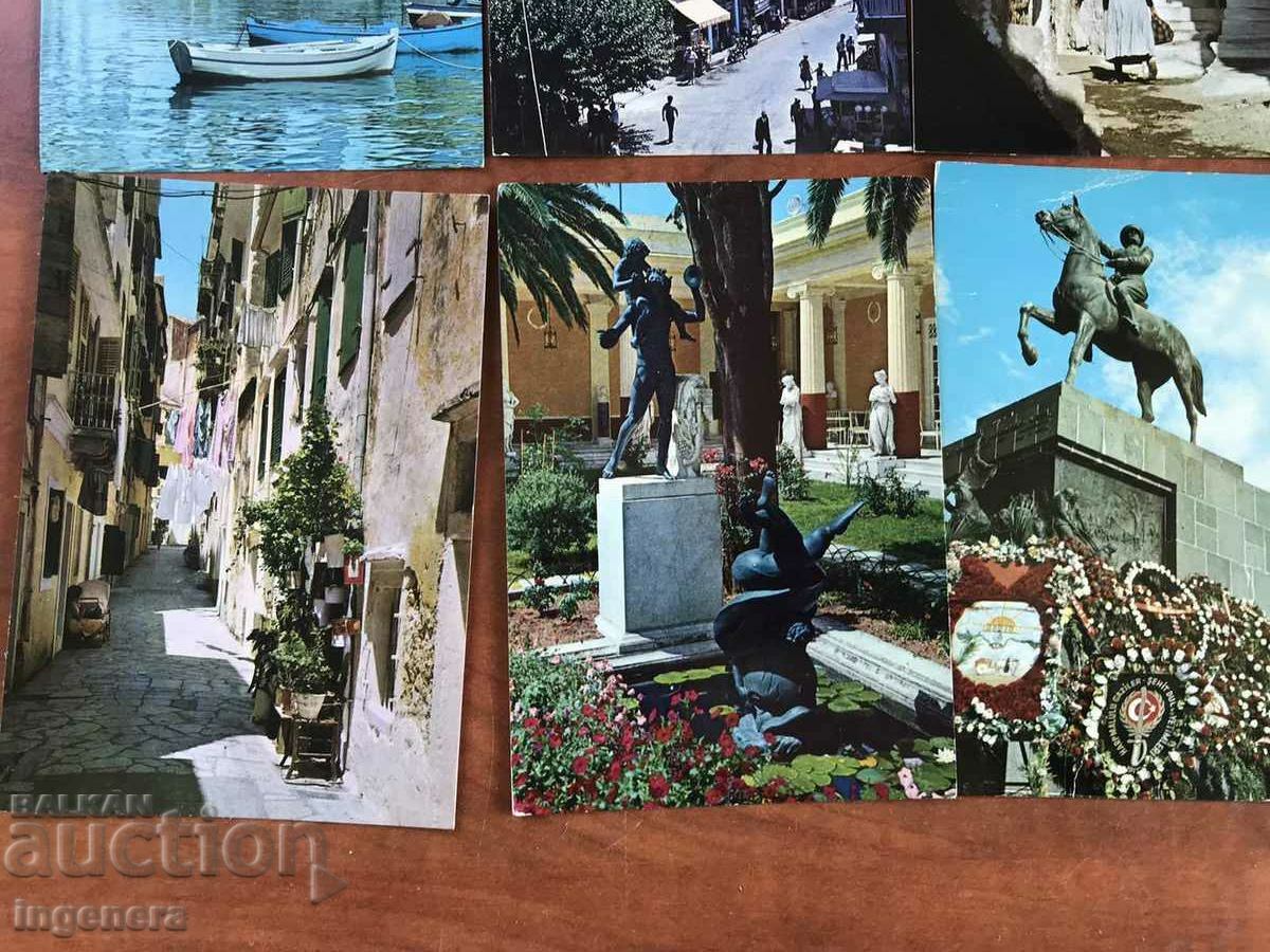 Auction  CARD POSTAL CARDS GREECE-7 NOS.