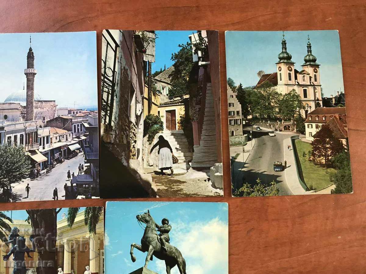 Delivery of CARD POSTAL CARDS GREECE-7 NOS.