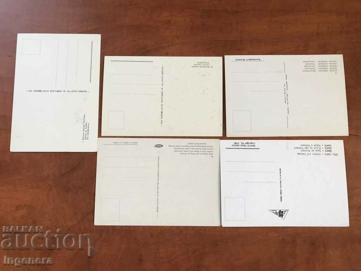 CARD POSTAL CARDS GREECE-5 PCS. - 5 CARD POSTAL CARDS GREECE-5 PCS. - 5