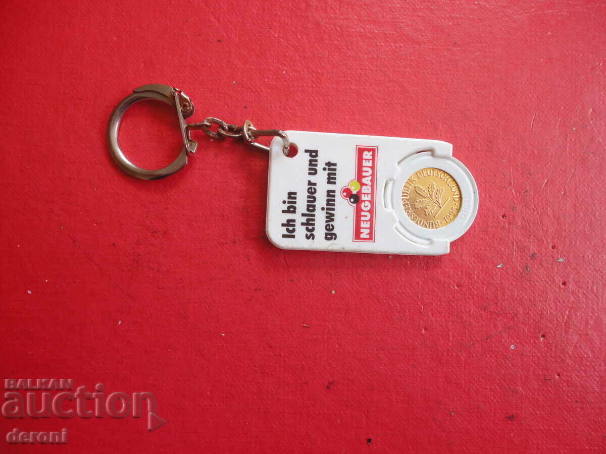 Great key ring with gold plated coin - 6 Great key ring with gold plated coin - 6