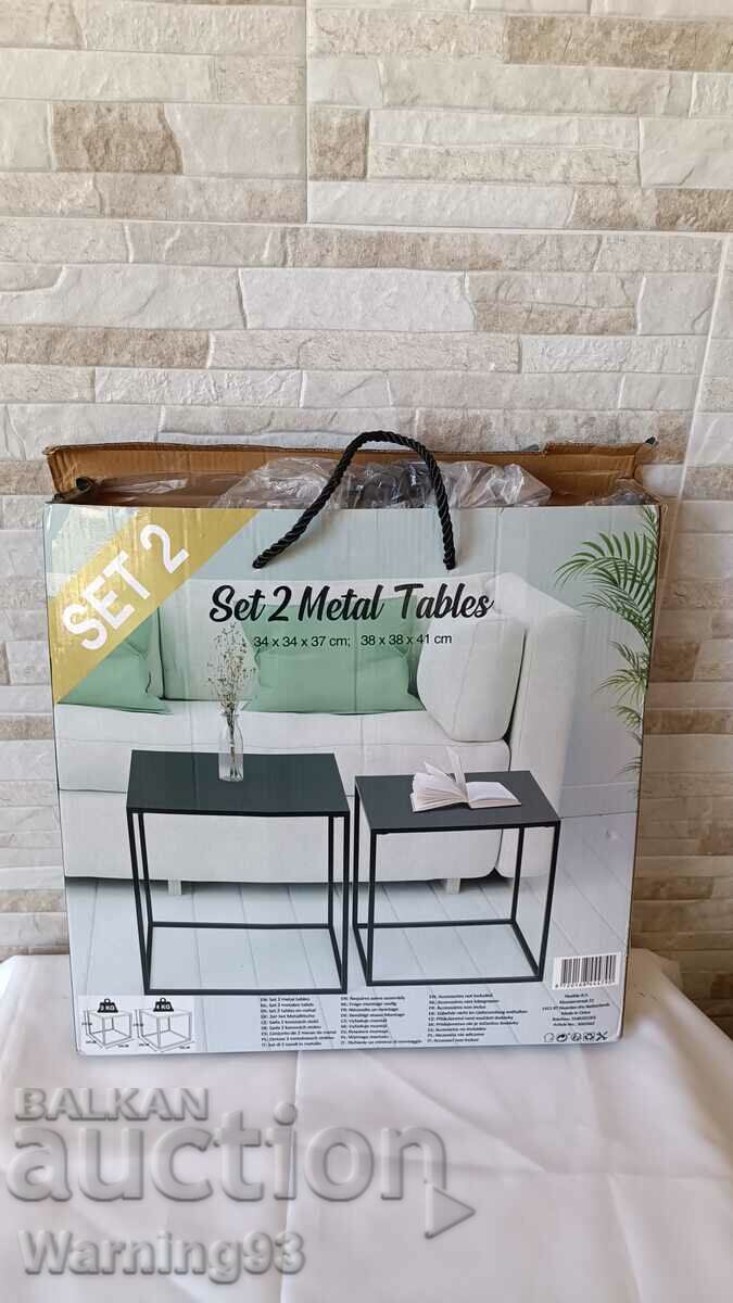 Set of metal tables - Scandinavian style - Brand NEW