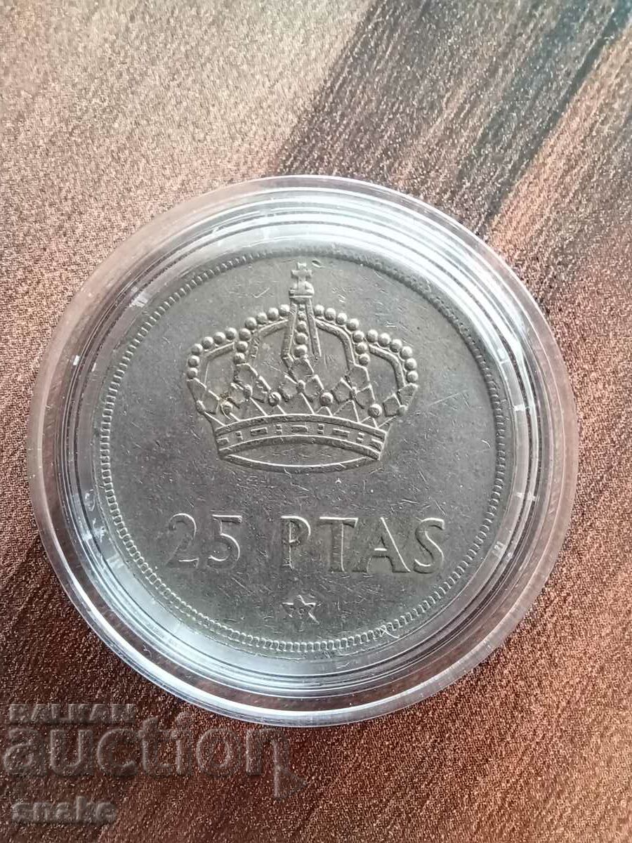 Spain 25 pesetas 1975