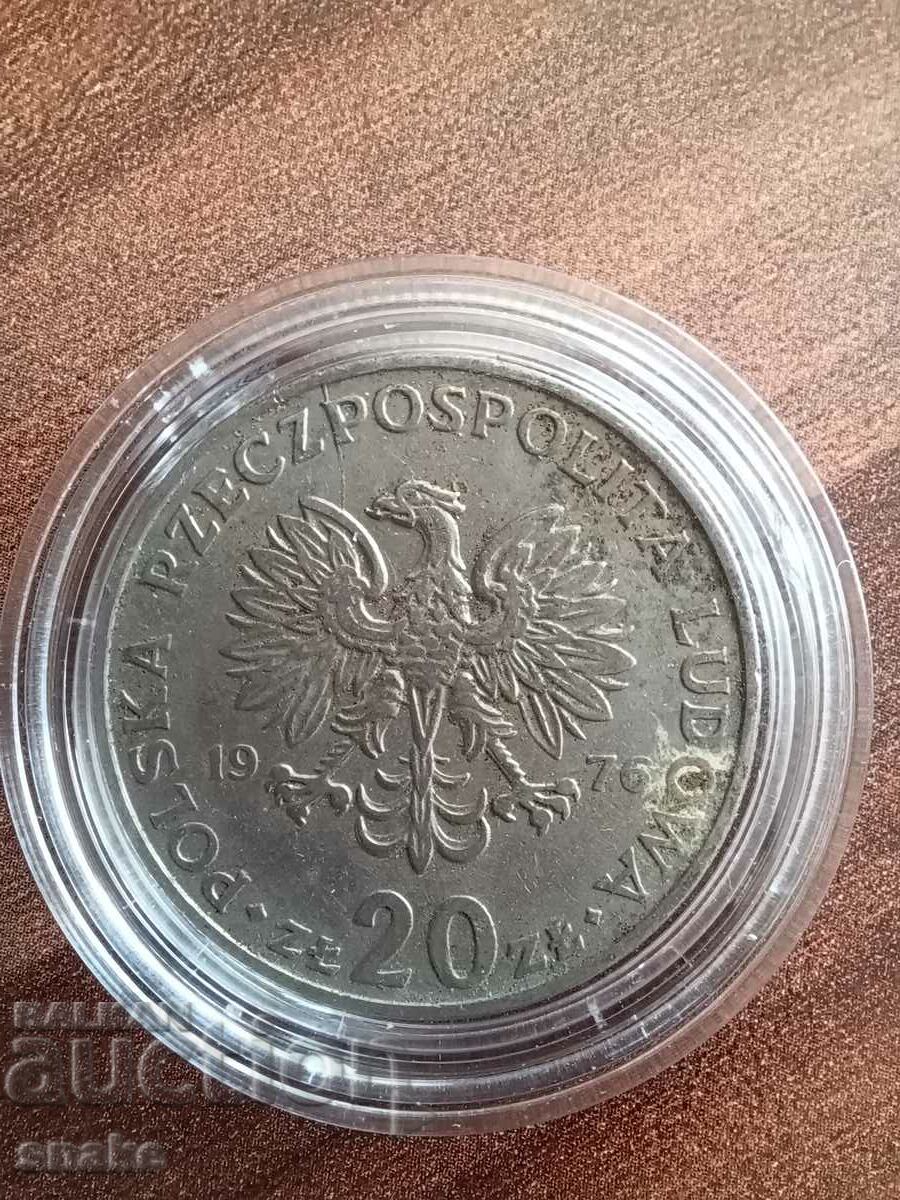 Poland 20 zlotys 1976