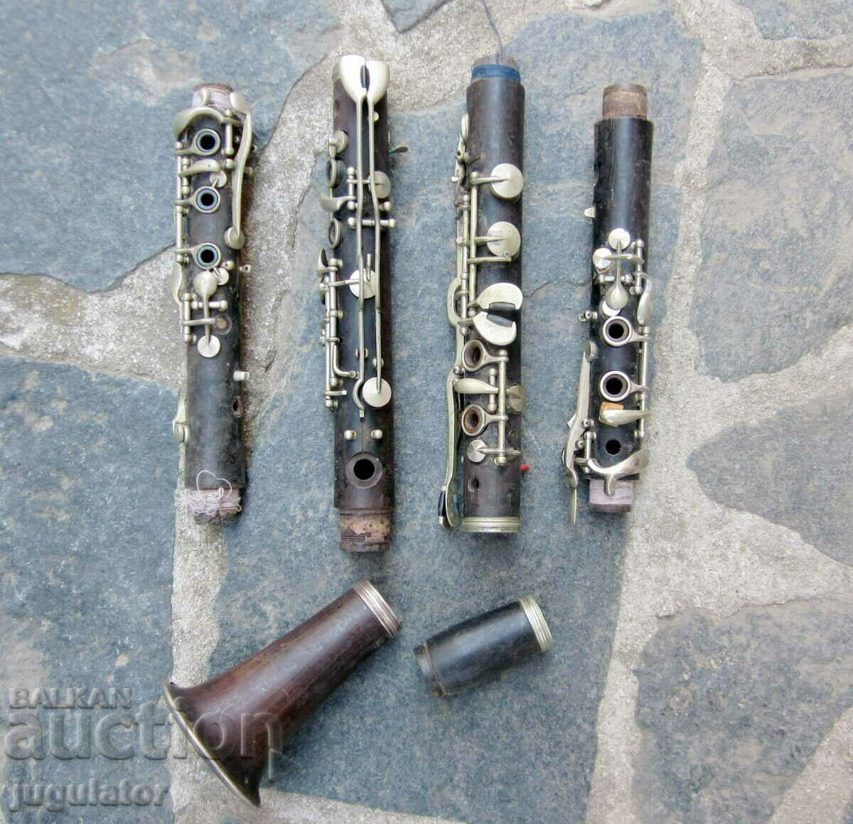 lot piese de clarinet din abanos