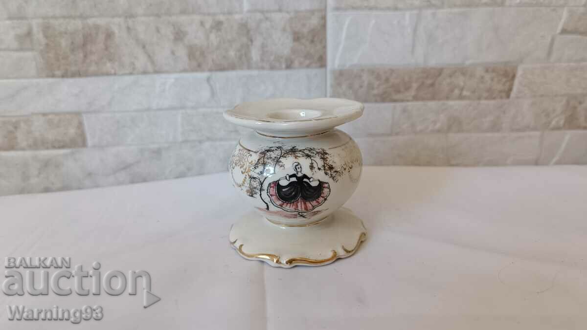 Old porcelain candle holder - Kronach OCA Bavaria PORCELLAN