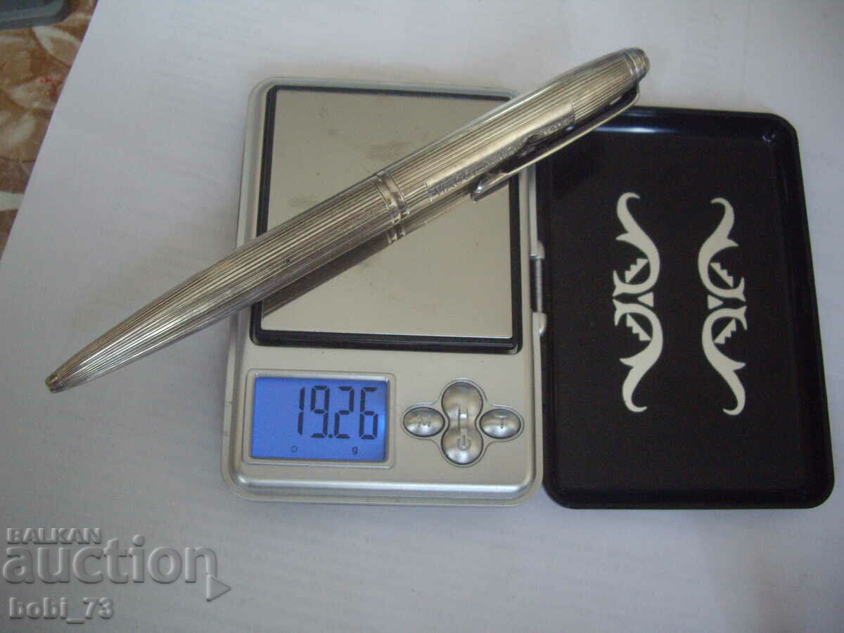 An old silver pen. - 6