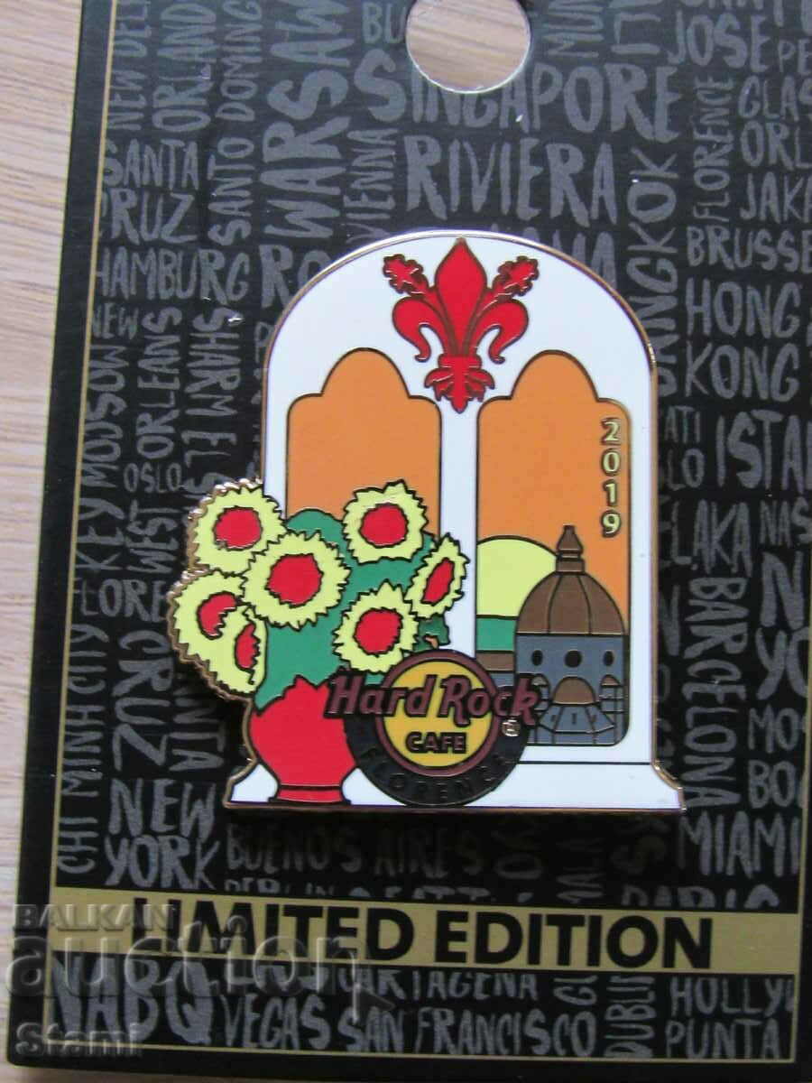 Delivery of Original Metal Hard Rock Cafe Florence Italy Badge Delivery of Original Metal Hard Rock Cafe Florence Italy Badge