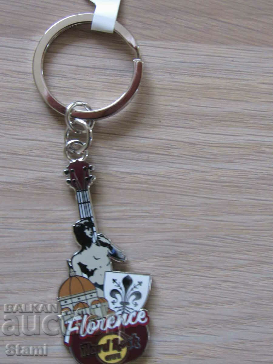 Original keychain Hard Rock Cafe Florence, Italy - 5 Original keychain Hard Rock Cafe Florence, Italy - 5