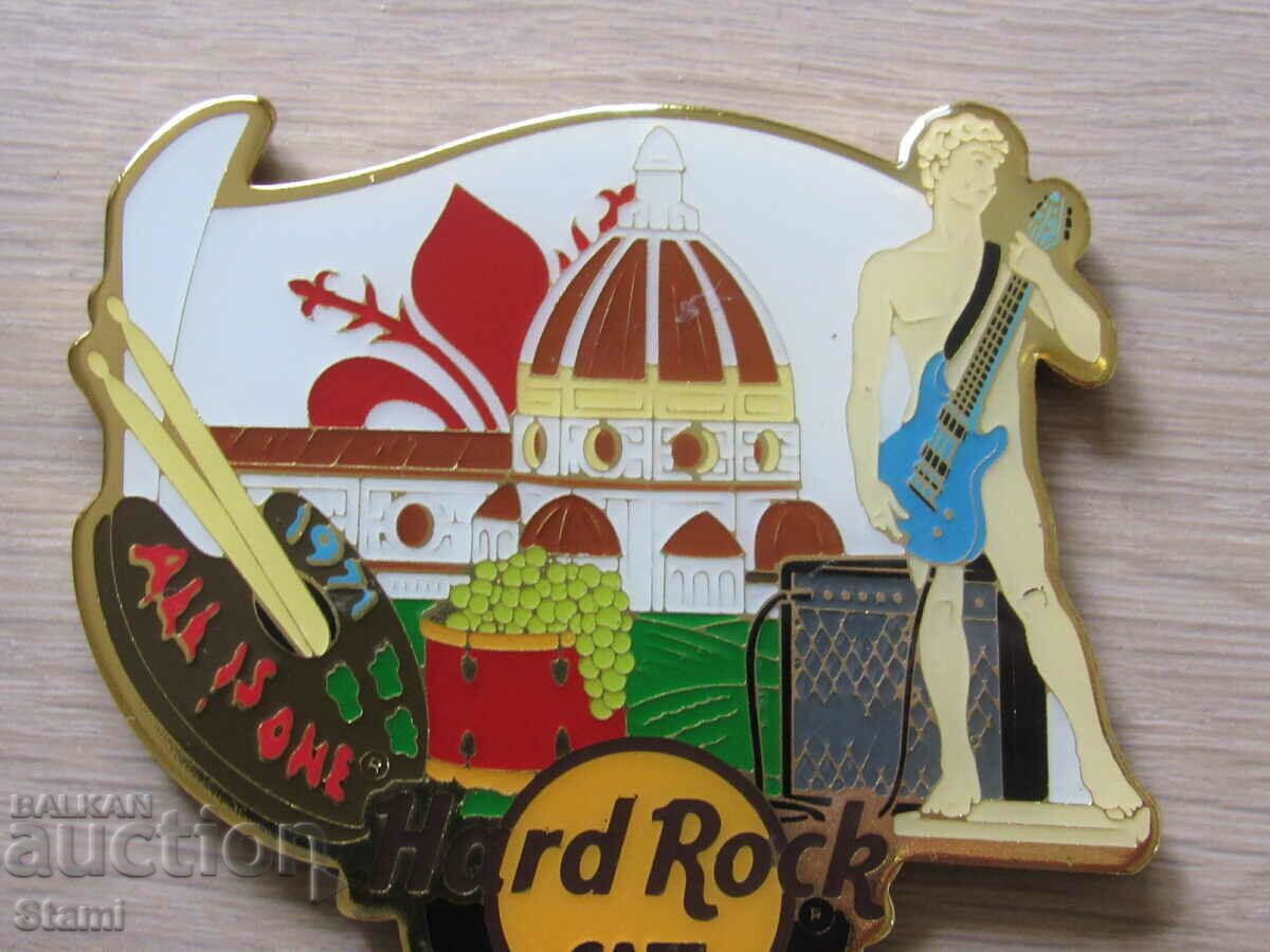 Delivery of Original metal magnet Hard Rock Cafe Florence, Italy Delivery of Original metal magnet Hard Rock Cafe Florence, Italy