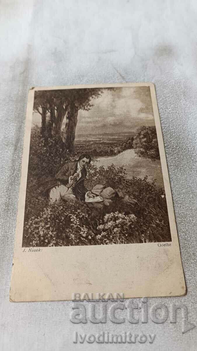 Postcard J. Nosek Goethe
