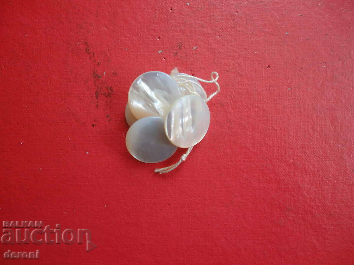 Auction  Antique buttons natural mother of pearl Mother of pearl buttons 5
