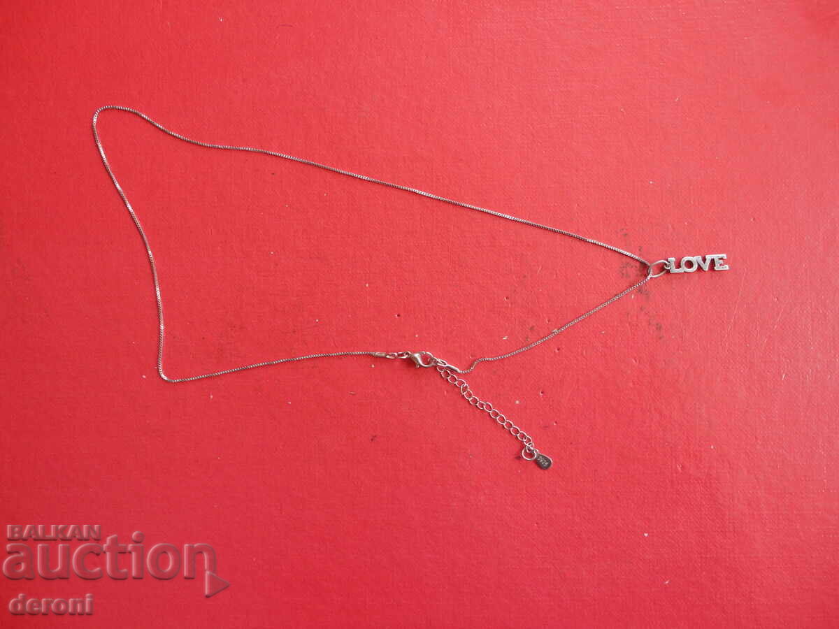 A great Love 925 silver necklace