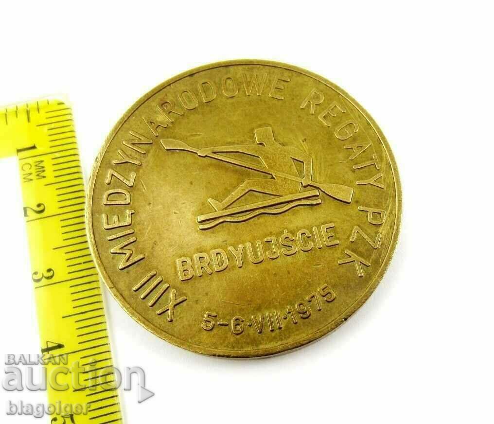 Auction 1975 International Regatta - Rowing Cup - Medal - Plaque Auction 1975 International Regatta - Rowing Cup - Medal - Plaque