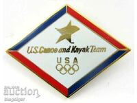 Insigna Olimpică-Echipa SUA-Canoe Kayak