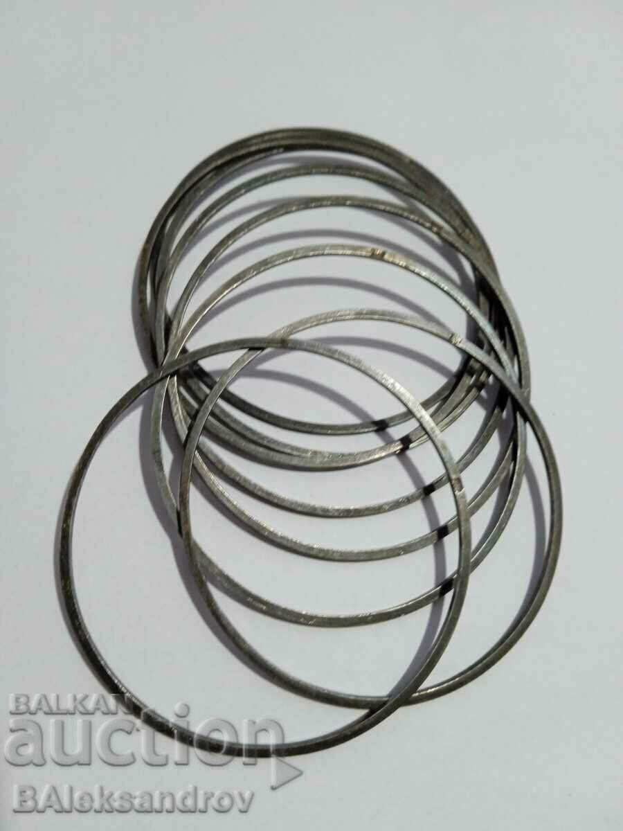 Old silver bracelets 8 pcs. with price 74.00 BGN | € 37.84 Old silver bracelets 8 pcs. with price 74.00 BGN | € 37.84