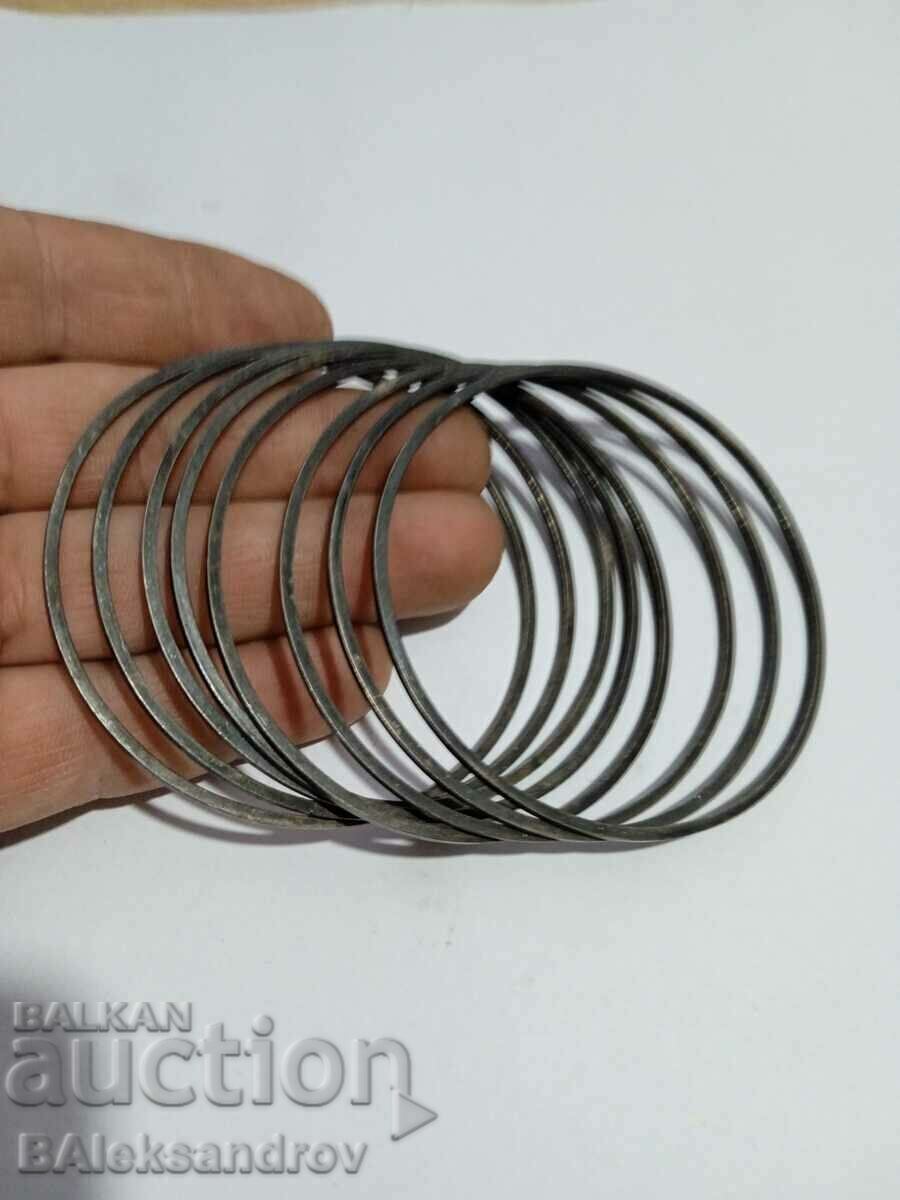 Old silver bracelets 8 pcs. - 5 Old silver bracelets 8 pcs. - 5