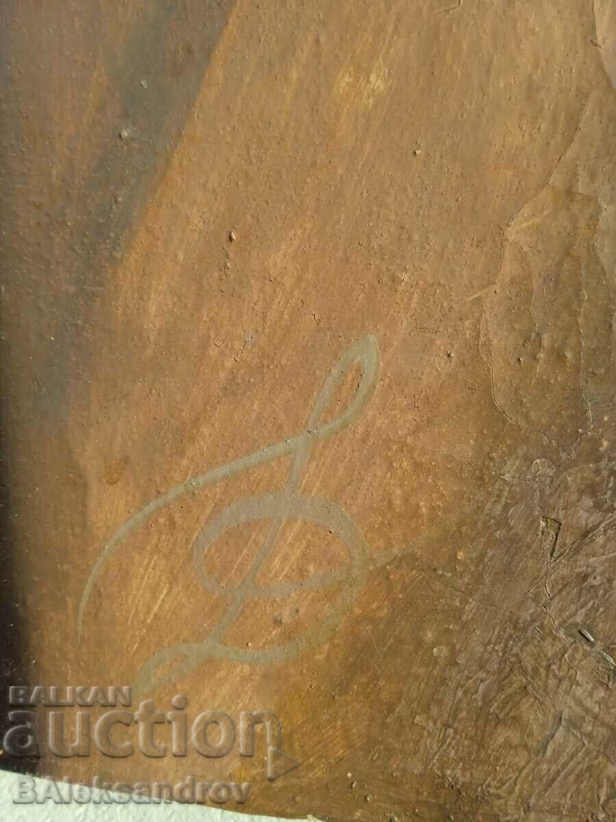 Signed large portrait painting - 6 Signed large portrait painting - 6