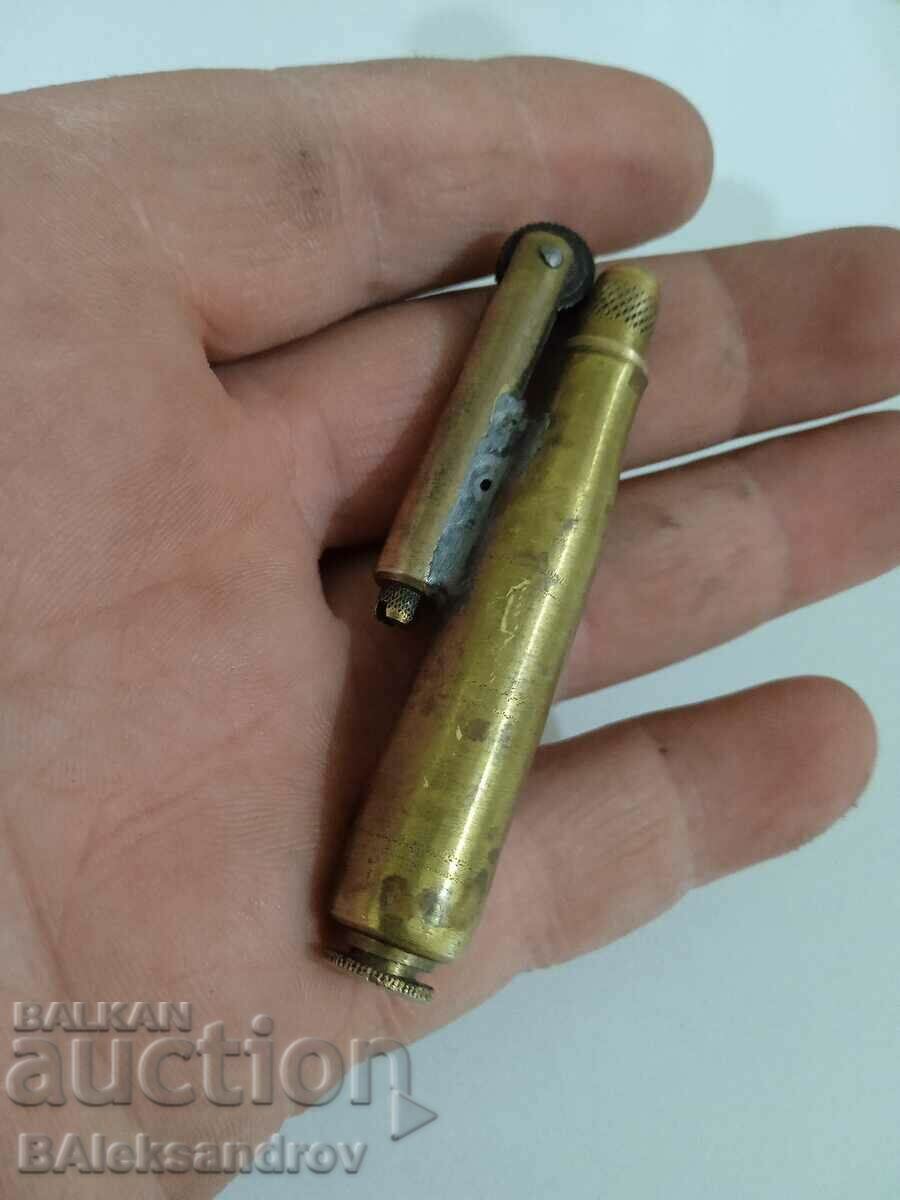 Old cartridge lighter, soldier's work with price 60.00 BGN | € 30.68 Old cartridge lighter, soldier's work with price 60.00 BGN | € 30.68