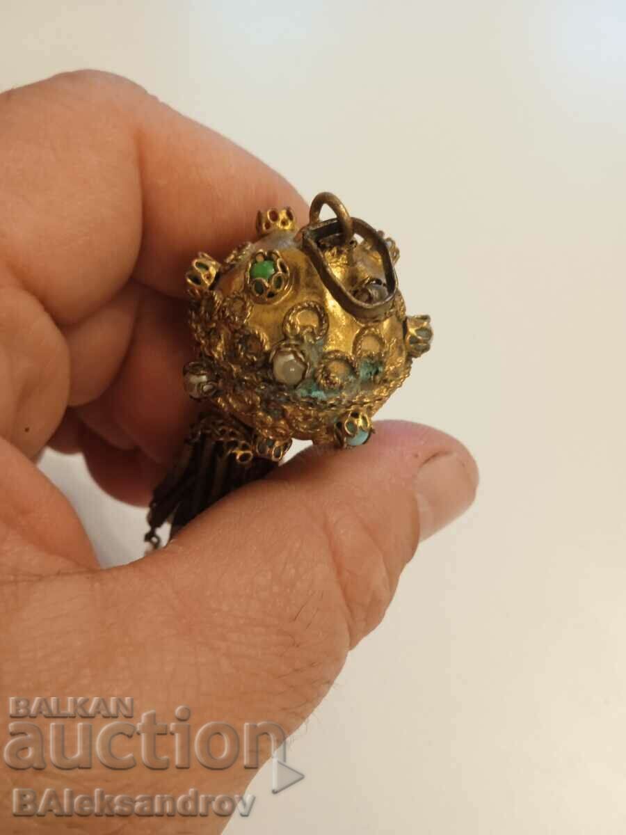 Παλαιό επιχρυσωμένο υδράργυρο στολίδι λαιμού - 7 Παλαιό επιχρυσωμένο υδράργυρο στολίδι λαιμού - 7