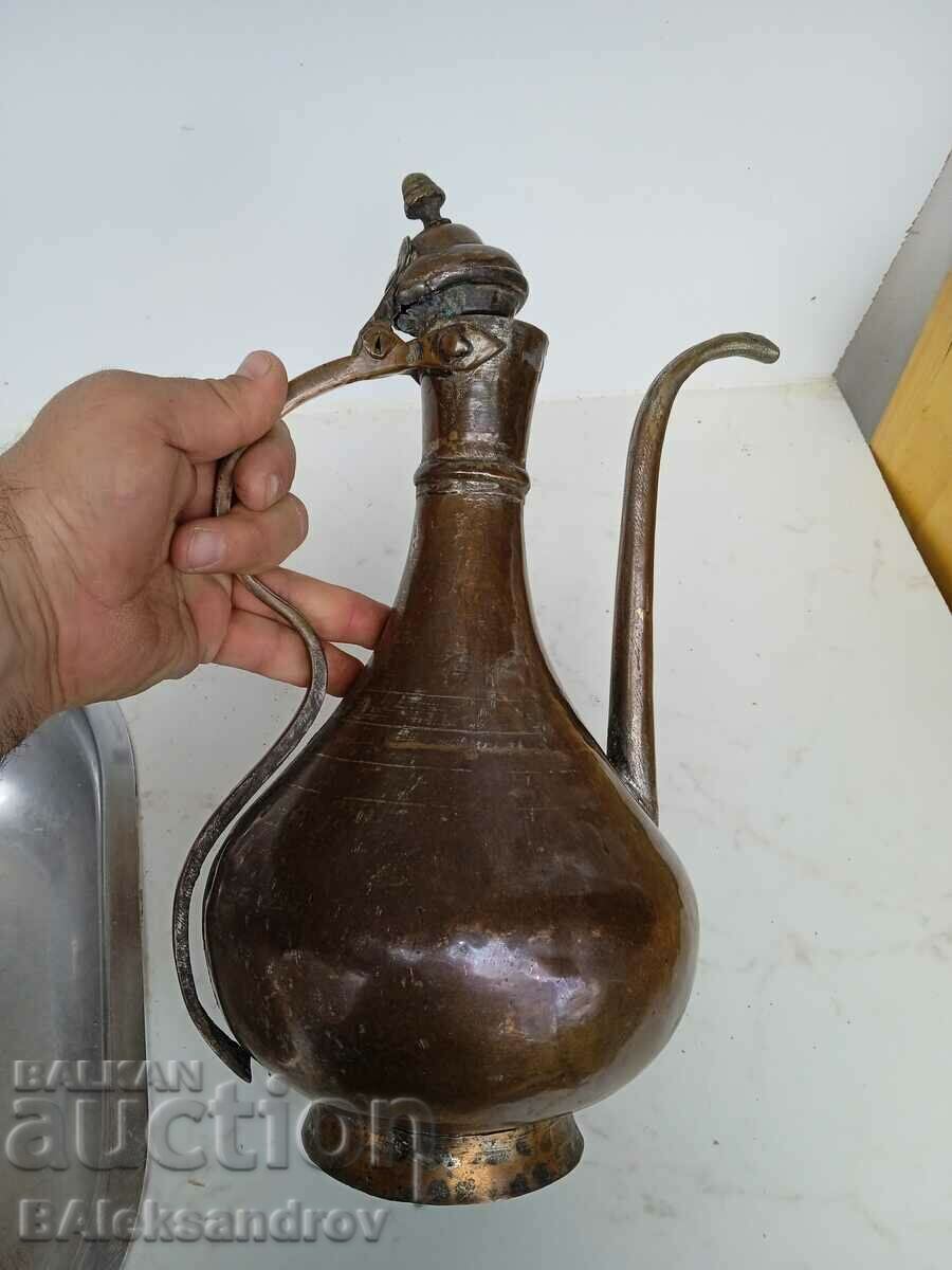 Large heavy copper ottoman kettle - 5 Large heavy copper ottoman kettle - 5