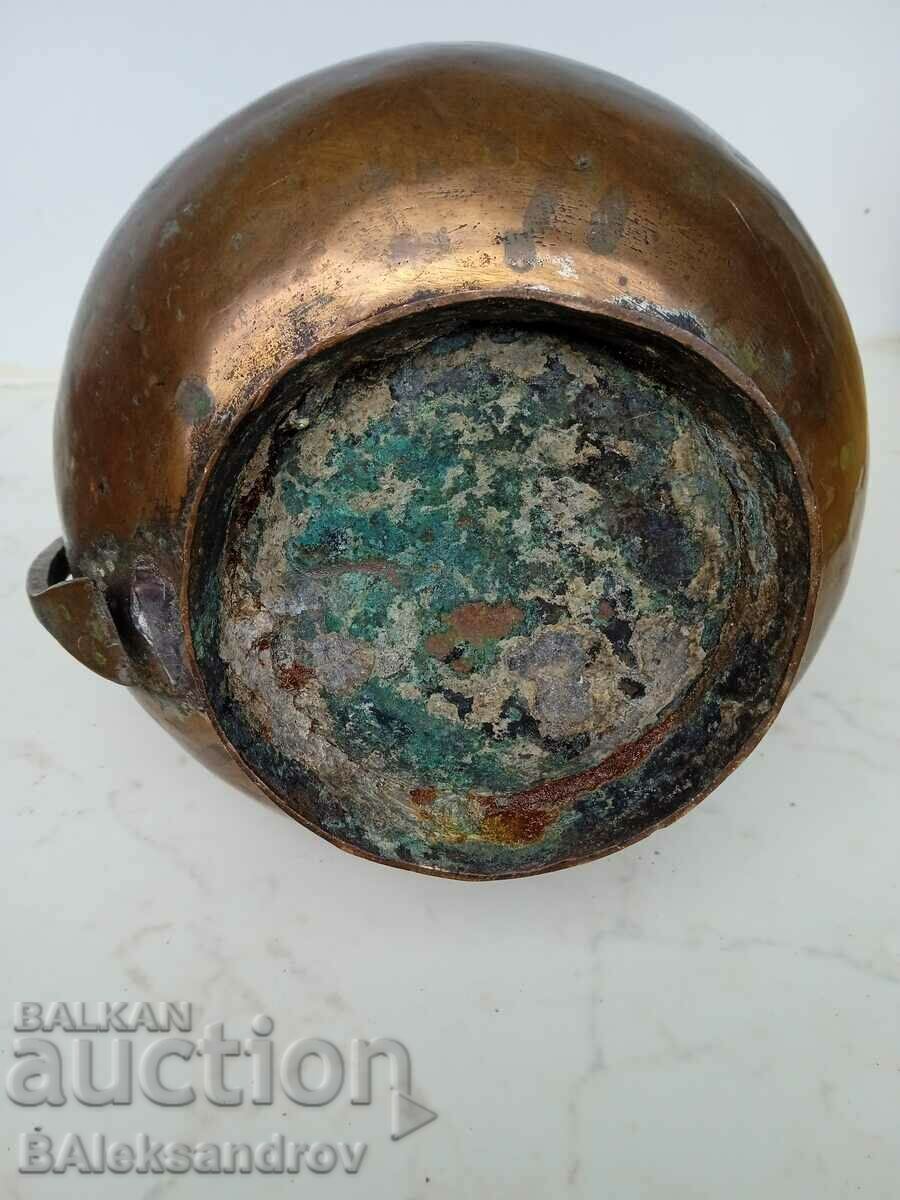 Large heavy copper ottoman kettle - 7 Large heavy copper ottoman kettle - 7