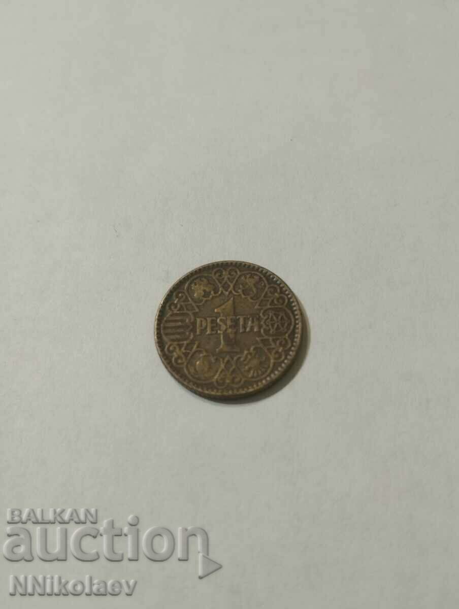 1 peseta Spain 1944 with price 1.50 BGN | € 0.77 1 peseta Spain 1944 with price 1.50 BGN | € 0.77