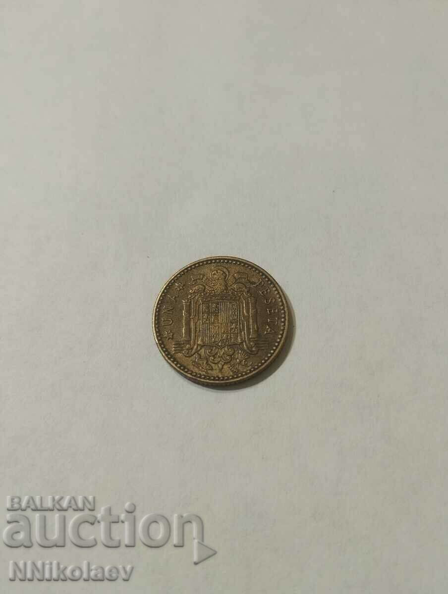 1 peseta Spania 1947 / 51
