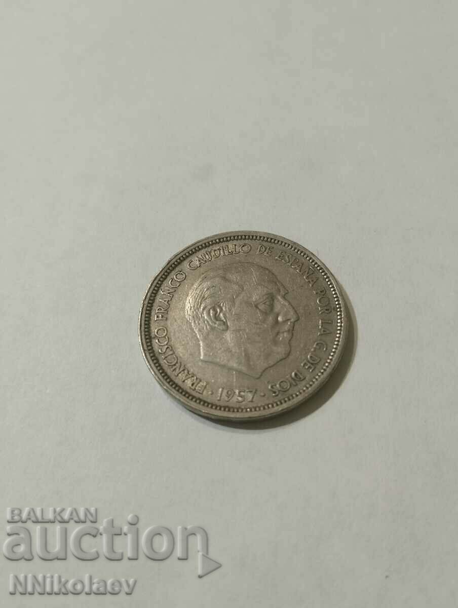 Auction 50 pesetas Spain 1957 / 58 Auction 50 pesetas Spain 1957 / 58