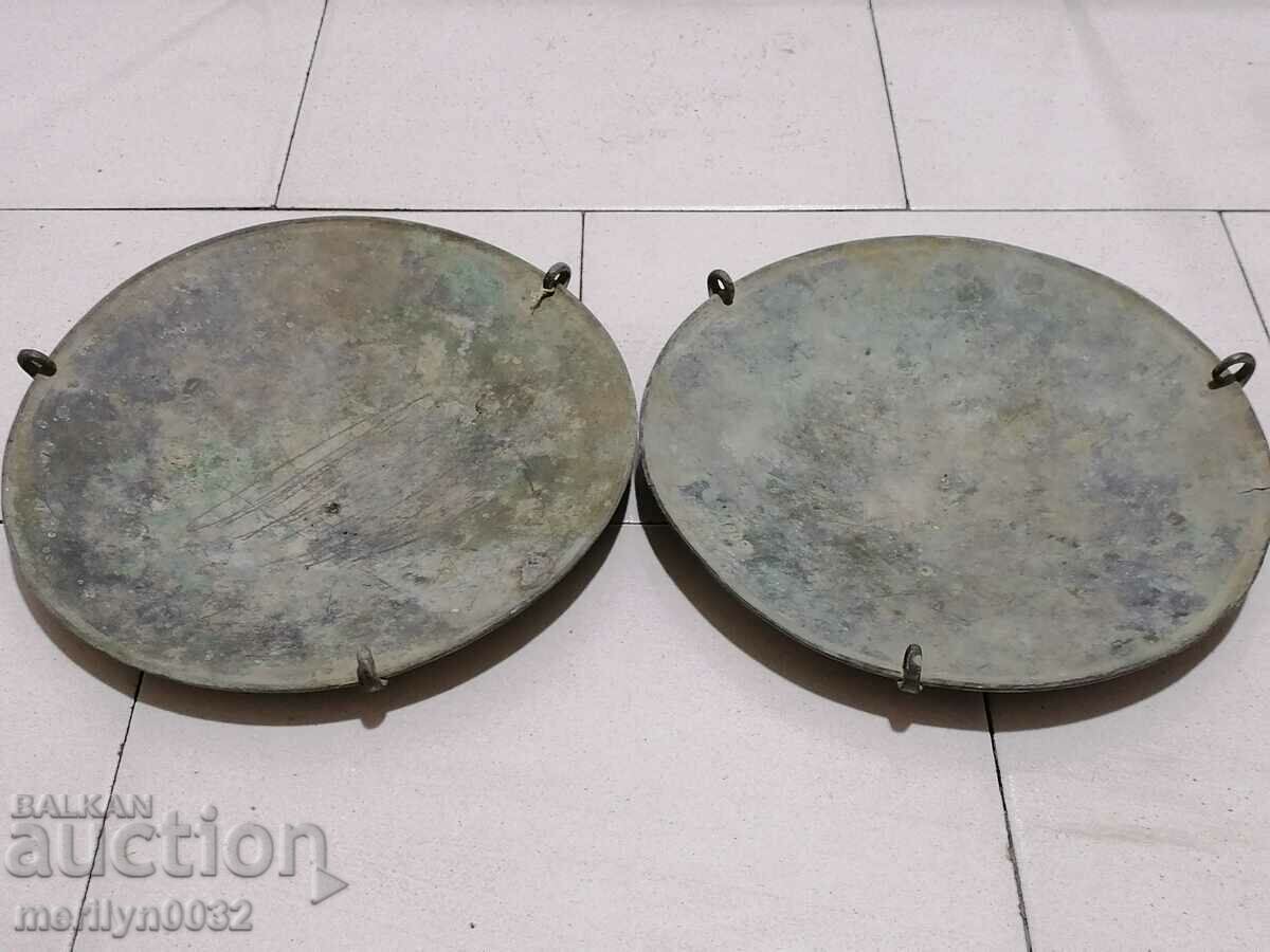 Brass bowls for Bulgarian scale 1909 bowl 2 pieces with price 69.00 BGN | € 35.28 Brass bowls for Bulgarian scale 1909 bowl 2 pieces with price 69.00 BGN | € 35.28