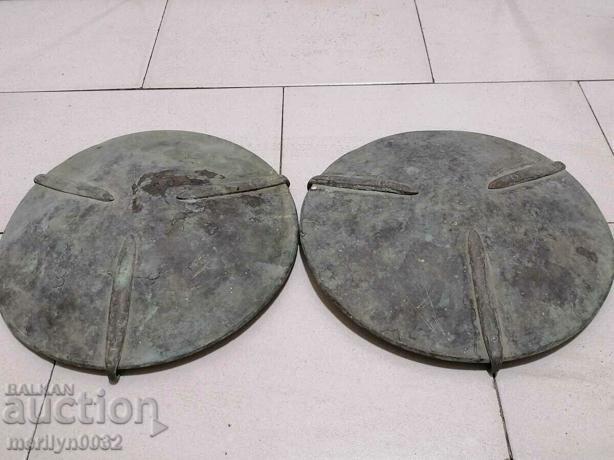 Auction Brass bowls for Bulgarian scale 1909 bowl 2 pieces Auction Brass bowls for Bulgarian scale 1909 bowl 2 pieces