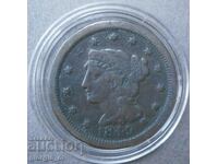 US 1 cent 1849